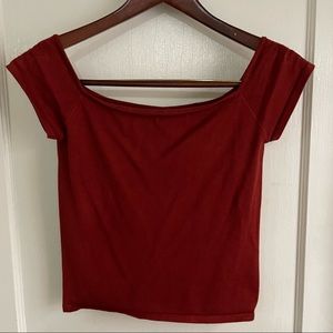 Forever 21 cropped off shoulder top